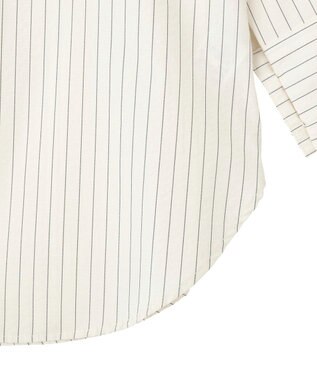 earth music&ecology 【SET ITEM】スカーフ付きスキッパーシャツ Stripe