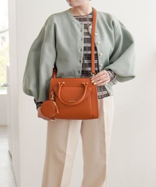 ACE BAGS & LUGGAGE Jewelna Rose ヴィクシー ハンドバッグ 16232 ジュエルナローズ オレンジブラウン