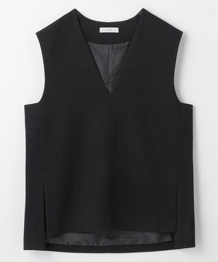 ANY フェイクウールベスト ブラック