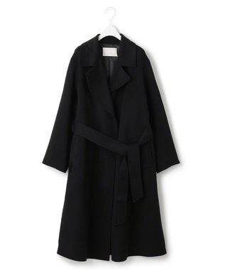 ICB ウールリバー ロングトレンチコート ブラック系