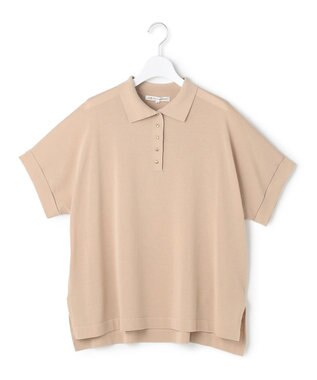 23区 【見上愛さんコラボカラー】リラクシー ポロニット [見上愛さんコラボカラー]ベージュ系