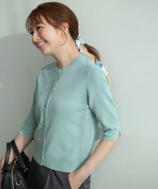 ANY SIS S 【アイスタッチ】ハーフスリーブ カーディガン ミント