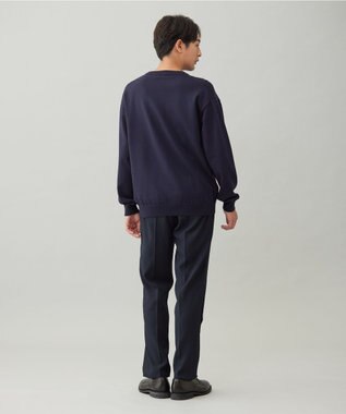 UNFILO MENS 【OCEANS YouTube 掲載/男女兼用】スムースシルキーニット ネイビー