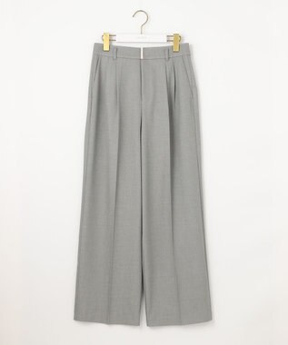 ANY SIS 【洗える】褒めらレディ ワイドパンツ グレーシャンブレー