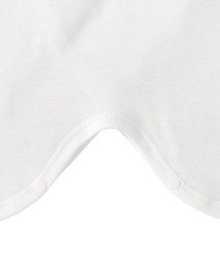 MIKI HOUSE HOT BISCUITS フライス コンビ肌着 無地 白