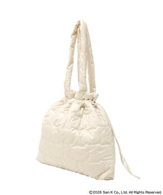 earth music&ecology 【予約】リラックマ×earth シルエットキルトトートバッグ アイボリー