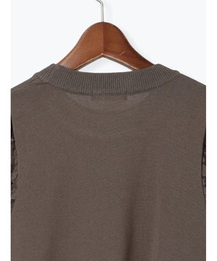 Te chichi レースバルーンスリーブニット ブラウン