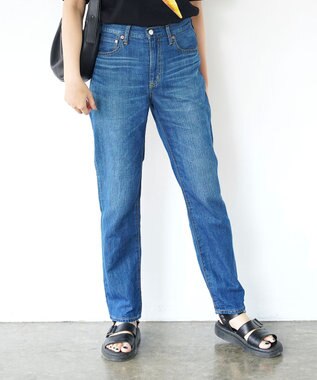 caqu FS linen tapered straight リネンテーパードストレートデニム 1year