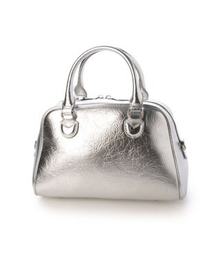 UNBILLION カシュカシュ cachecache / アソート合皮ボストンバッグ シルバー