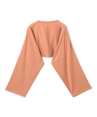 BEIGE， 【BEIGE,ecru/WEB限定・洗える】JERSEY STITCH / コットンクロップドトップス Nude camel