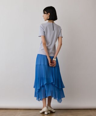 GRACE CONTINENTAL コンパクト天竺トップ ブルー