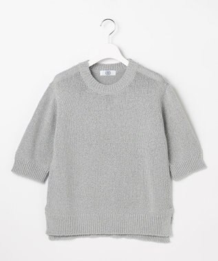 J.PRESS LADIES STARFALL ラメ ニット シルバーグレー系