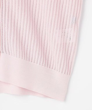 組曲 L 【先行予約・前後着用可】レーシーニット カーディガン スプレーピンク系