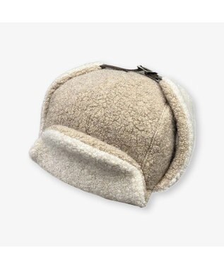 林八百吉商店 un chapeau オリジナルボアアビエイター ベージュ