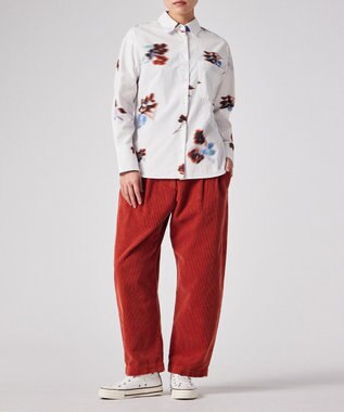 Paul Smith Damask Rose プリント シャツ ホワイト