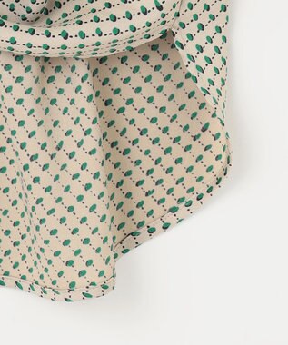 自由区 L 【カタログ掲載・セットアップ対応・洗える】サテンアムンゼンバンドカラー ブラウス サンドベージュ系