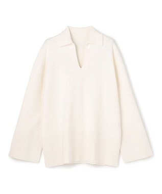 uncrave スウェットライクニット スキッパートップス オフ