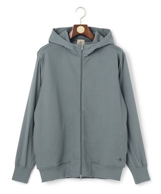 お出かけシーンにも最適【J.PRESS PREMIUM JERSEY】ジャガードリンクス コンビパーカー