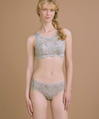 une nana cool MADEWITHLIBERTYFABRICナイトアップブラ ターコイズブルー