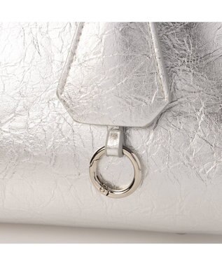 UNBILLION カシュカシュ cachecache / アソート合皮ボストンバッグ シルバー