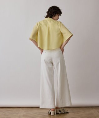 GRACE CONTINENTAL フレアスリーブシャツ イエロー