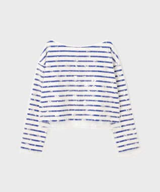 GRACE CONTINENTAL バスクボーダートップ ブルー