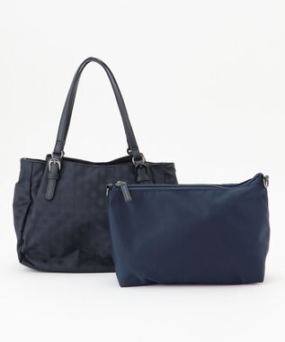 Y'SACCS 【Y’SACCS vous et】ドットジャカード マルチウェイトート Sサイズ ネイビー