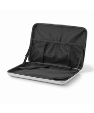 ZERO HALLIBURTON 【雑誌掲載】 ポリカポーチ2 PCケース 13.3インチPC収納 81493 ヘアラインシルバー