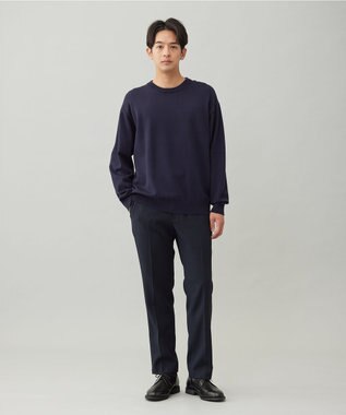 UNFILO MENS 【OCEANS YouTube 掲載/男女兼用】スムースシルキーニット ネイビー