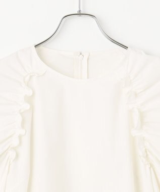 #Newans 【セレモニーにも】＜亀恭子さんコラボ＞下から着られちゃう！ギャザーショルダーブラウス ホワイト系