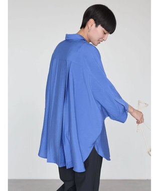 AMERICAN HOLIC 接触冷感Ｗポケットシャツチュニック Blue