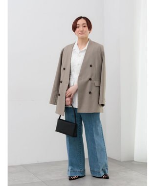 Te chichi カットジャガードジレ オフホワイト