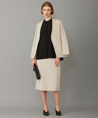 ICB 【洗える】シンセティックヤーンスムース ニットスカート トープ系