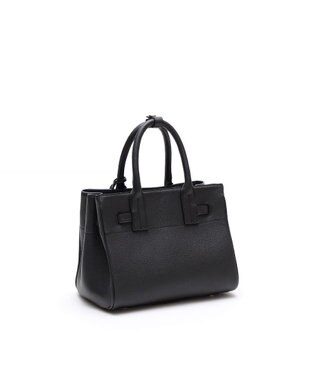 A.D.M.J. 【牛革】スパニッシュレザー / ステラソーイング前金具付トート24cm(Dカン＋) BLACK