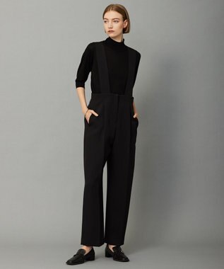 ICB 【洗える】 ウールアセテートハイゲージ ハイネックプルオーバー ブラック系