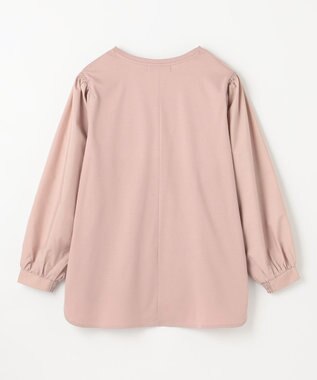 ANY L 【洗濯機可】着映えるシャーリングトップス ピンク