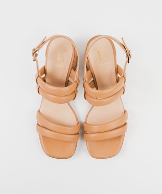 BONTRE 【LucaGrossi/ルカグロッシ】パフィーストラップヒールサンダル/ L021S-VS ベージュ