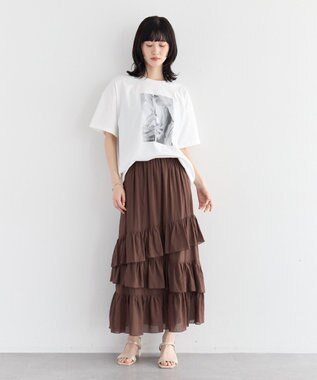 YECCA VECCA 【UVカット】フォトプリントTee Off White