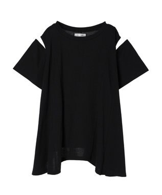 Green Parks ショルダーカットチュニック Black