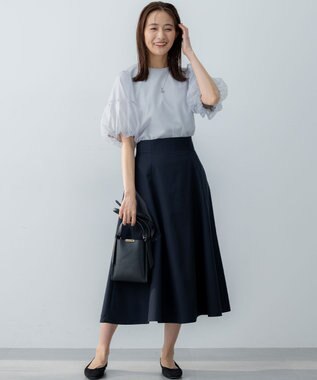 組曲 L 【VERY掲載・WEB限定】チュールカバー カットソー ライトグレー系