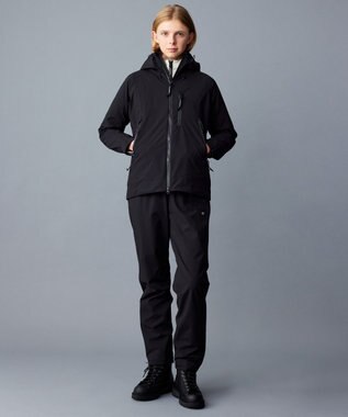 JOSEPH ABBOUD MOUNTAIN 【ECO撥水/耐水性/透湿防水素材/ストレッチ/軽量】ボイルドポリエステル マウンテンシェル パンツ ブラック系