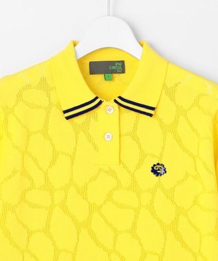 PW CIRCULUS 【WOMEN】ジラフニットポロ ゴルフウェア レディース イエロー系