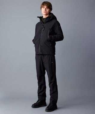 JOSEPH ABBOUD MOUNTAIN 【ECO撥水/耐水性/透湿防水素材/ストレッチ/軽量】ボイルドポリエステル マウンテンシェル パンツ ブラック系