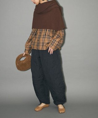 Green Parks キルティングカーブパンツ Black