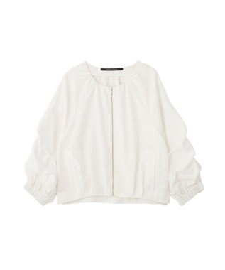 YECCA VECCA ホイップスリーブZIPジャケット Off White