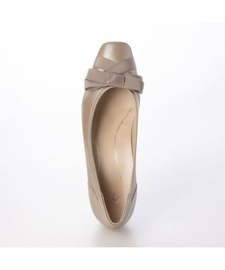 Riz raffinee <Riz raffinee>【3E】グログランリボンパンプス ベージュメタリック