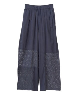 CRAFT STANDARD BOUTIQUE レースパッチワークパンツ Black