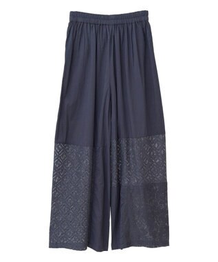 CRAFT STANDARD BOUTIQUE レースパッチワークパンツ Black