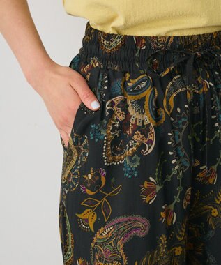 CRAFT STANDARD BOUTIQUE レーヨン総柄ワイドパンツ Paisley