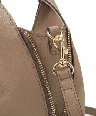 TOPKAPI 【TREASURE TOPKAPI】シュリンクレザー メタルパーツ 2WAY ショルダー バッグ グレージュ